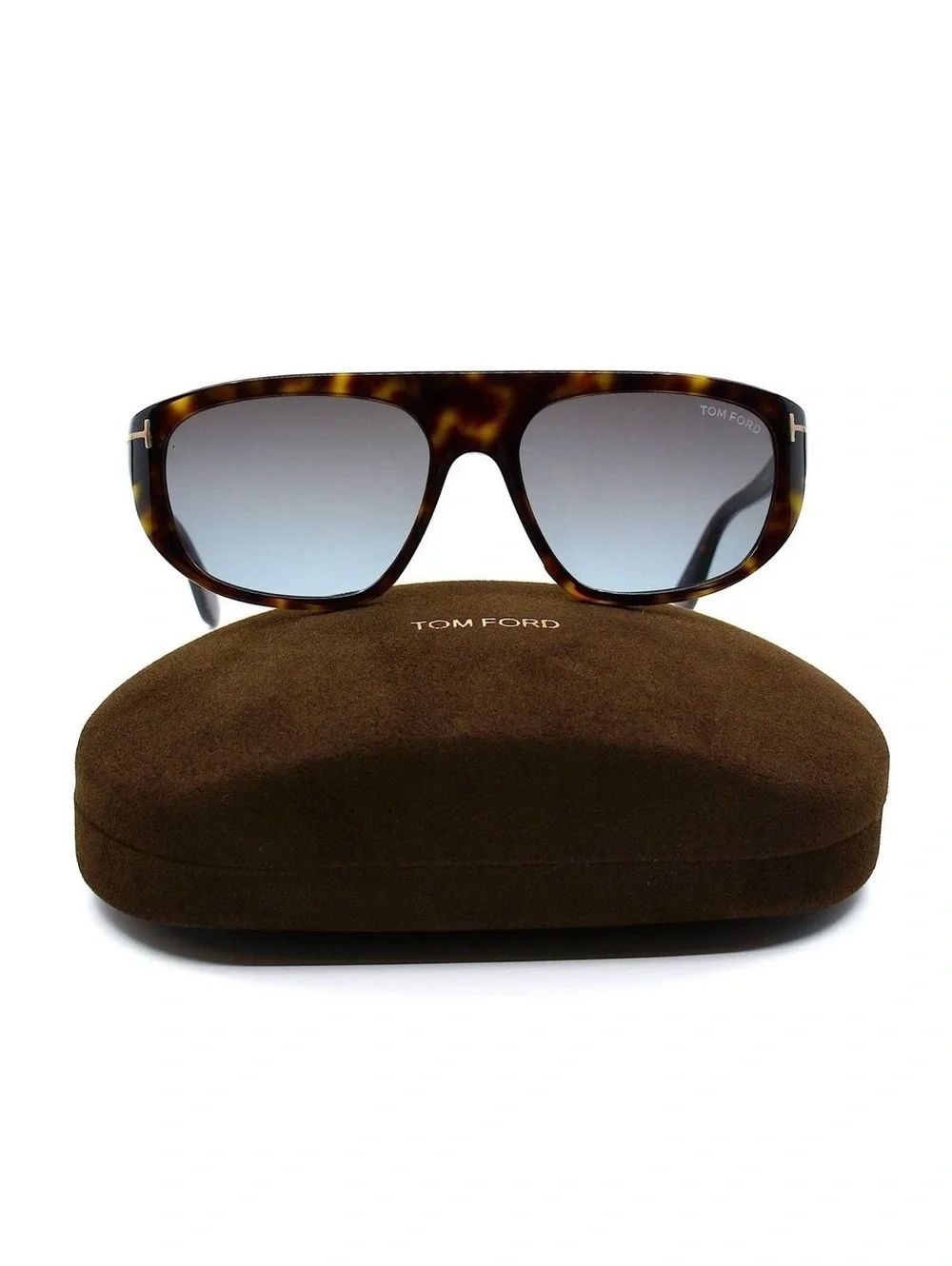 New TOM FORD Rectangular Frame Sunglasses in Havana New w/Tag Retail $455